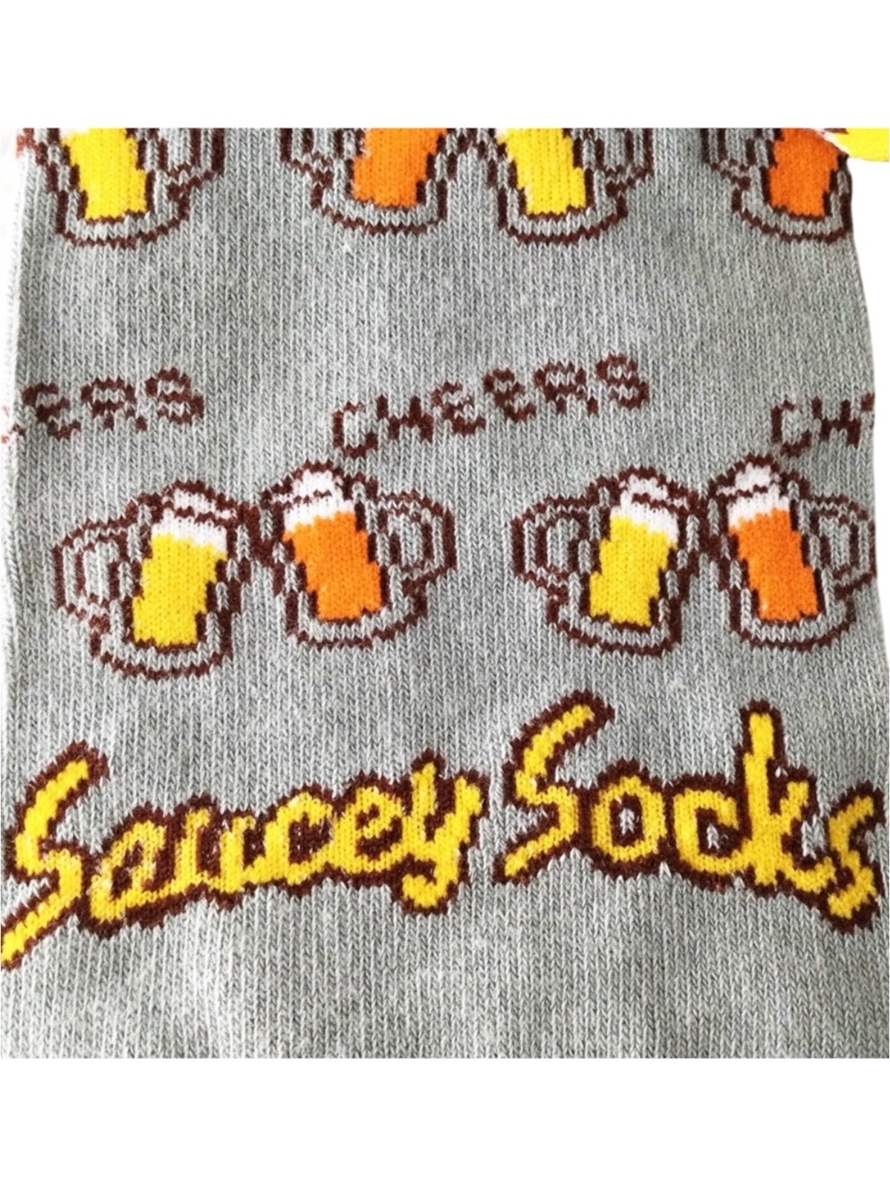 Saucey Socks “Please Bring Me a Beer” Knee‑High Socks – Funny Beer Gift – Size L - Picture 9 of 14